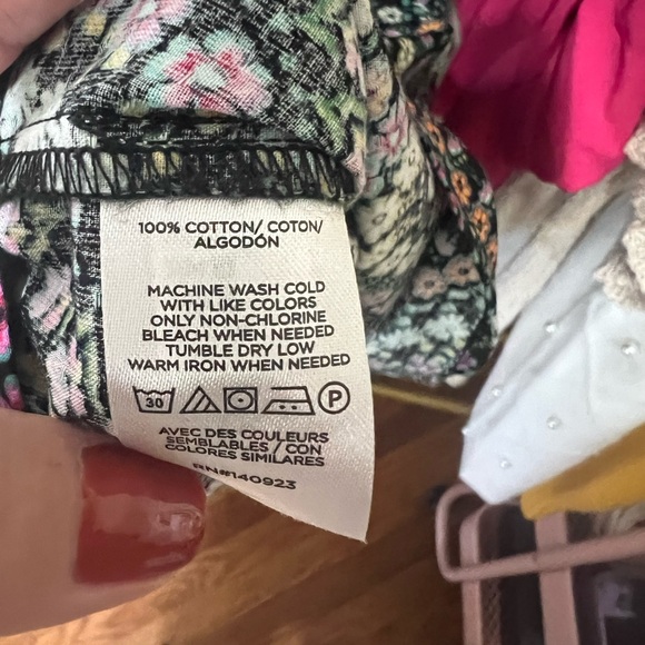 NWT Loft Garden Tie Back Dobby Ruffle Blouse  size L - Picture 4 of 4